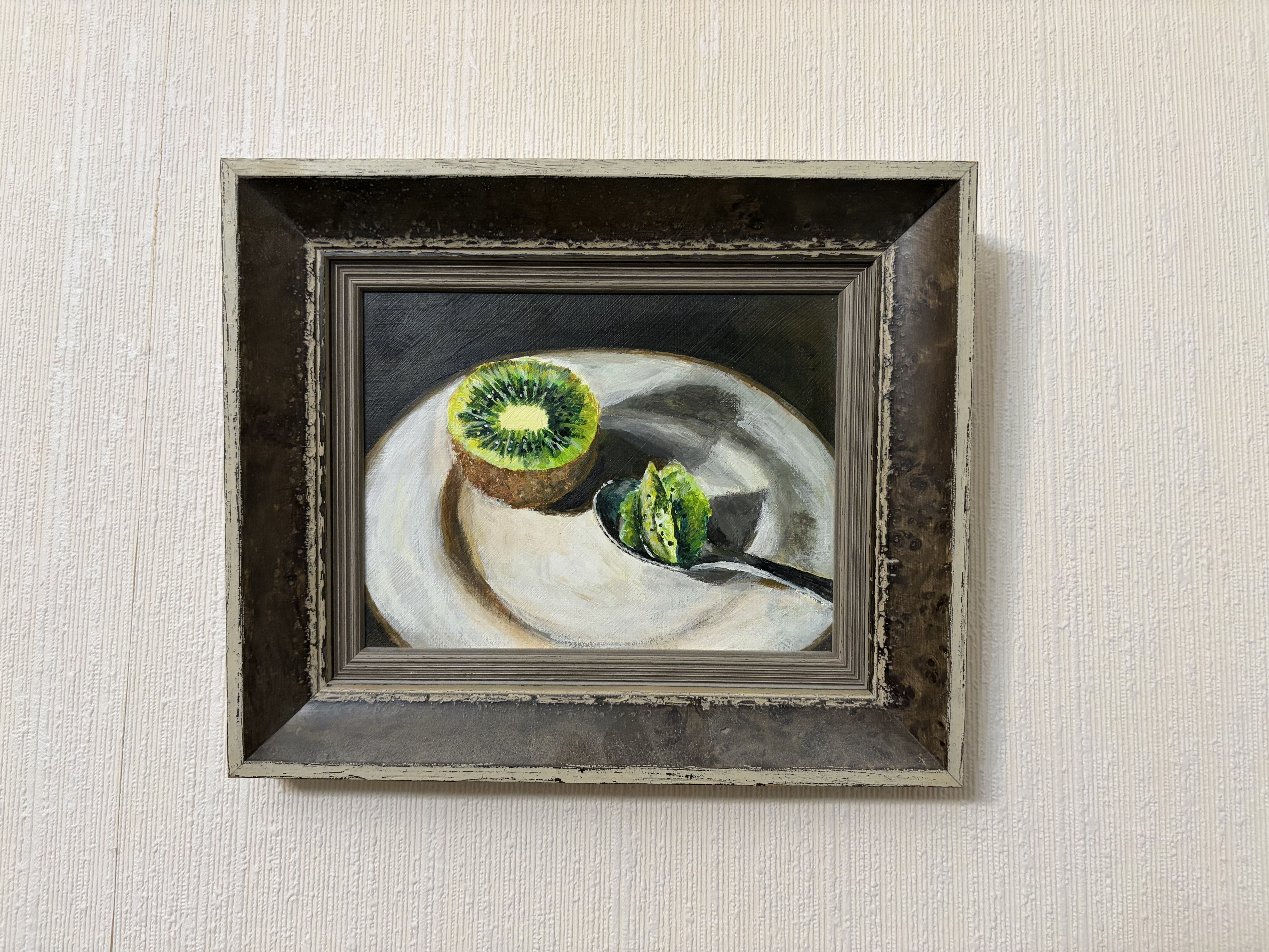 Original Painting by Henry Hall, Kiwi, Acrylic on Board, 2008, Photograph by H.J.C.A.